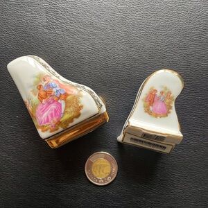 Set of 2 Porcelain Vintage Limoges France Miniatures